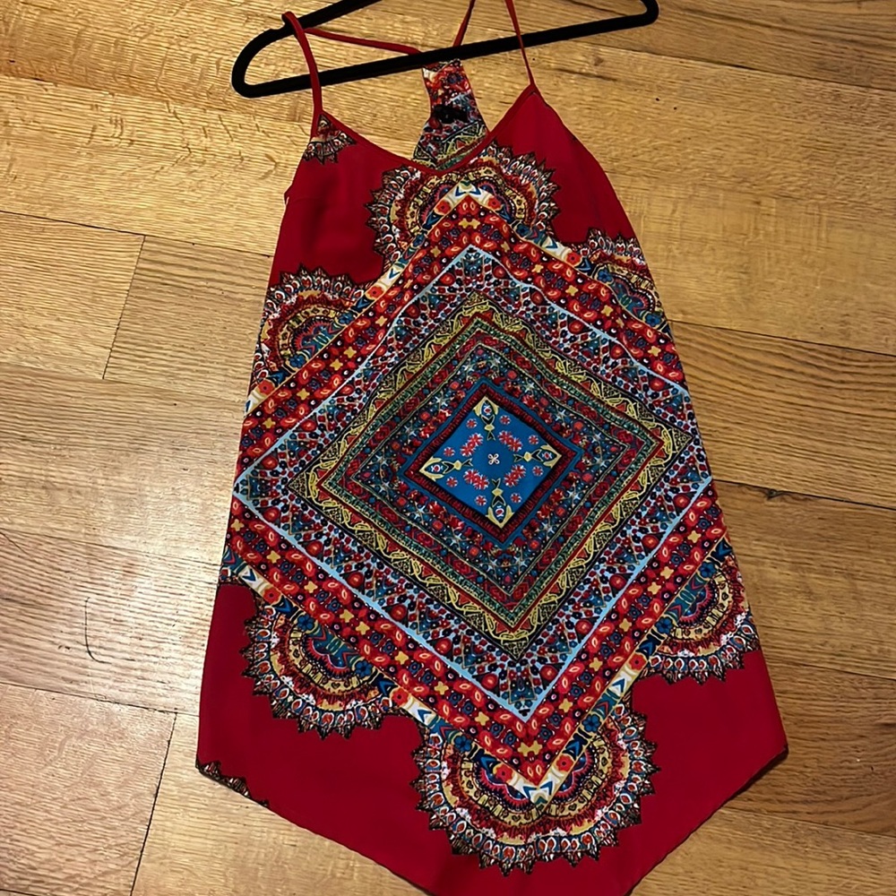 Red Pattern Dress